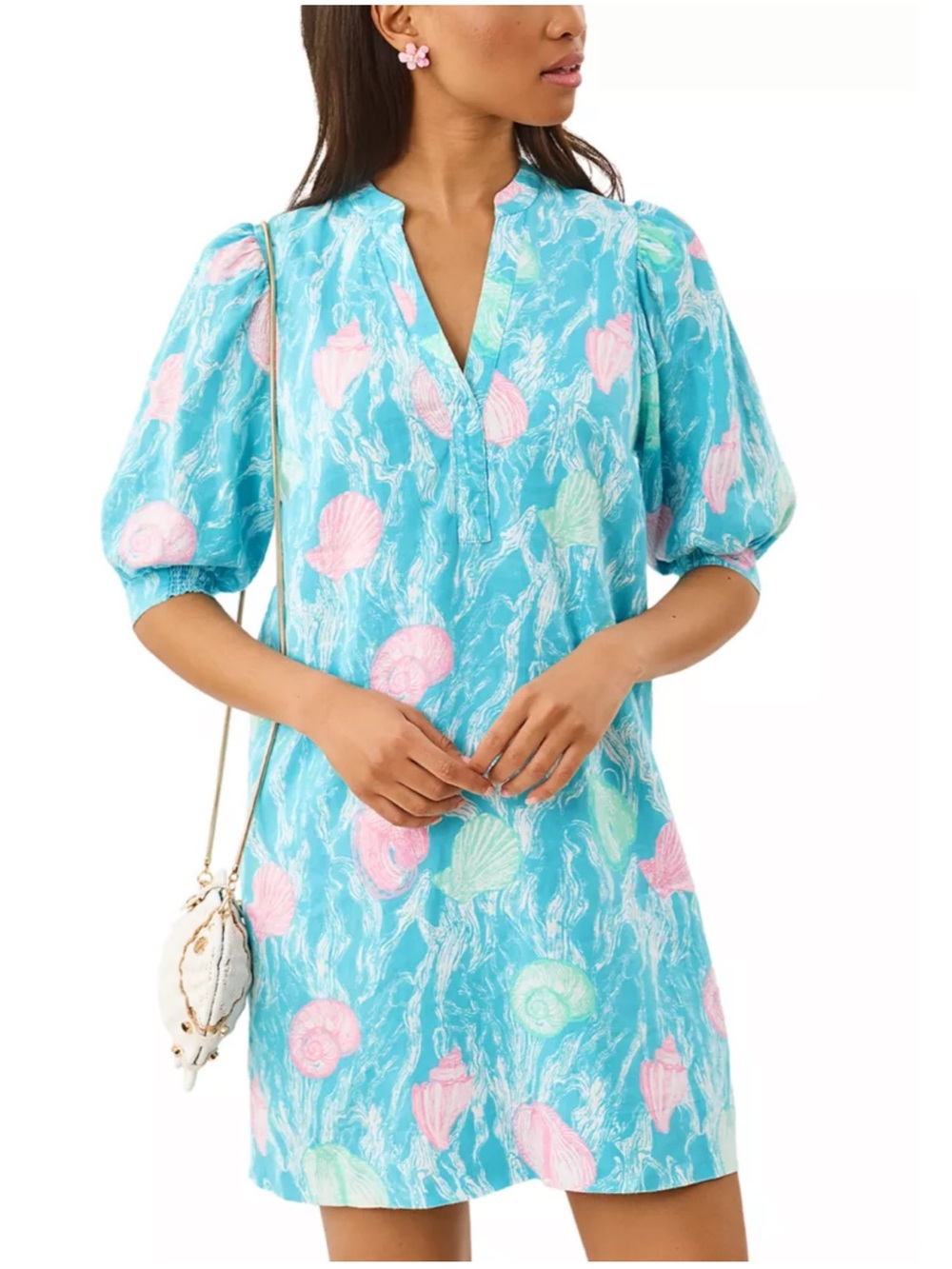 Lilly Pulitzer Mialeigh Linen Dress Capri Blue Shelden NWT Women’s 14 Beach